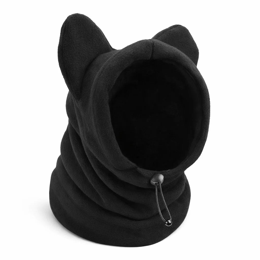 Varm hundelue med ørebeskyttelse